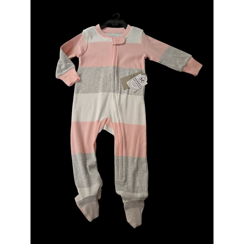 Honest Baby 6-9 Months Organic Cotton Long Sleeve Sleep N Play Footed Pajamas